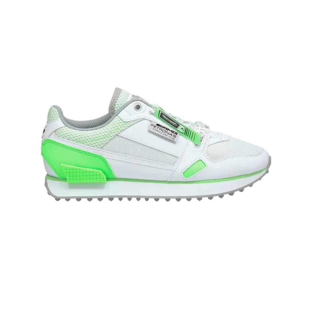 Puma Mercedes-AMG Petronas F1 Mile Rider Racing Sneakers White Elektro Green 11